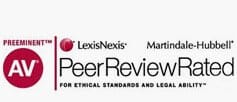 AV Preeminent | LexisNexis | Martindale-Hubbell | Peer Review Rated | For Ethical Standards And Legal Ability
